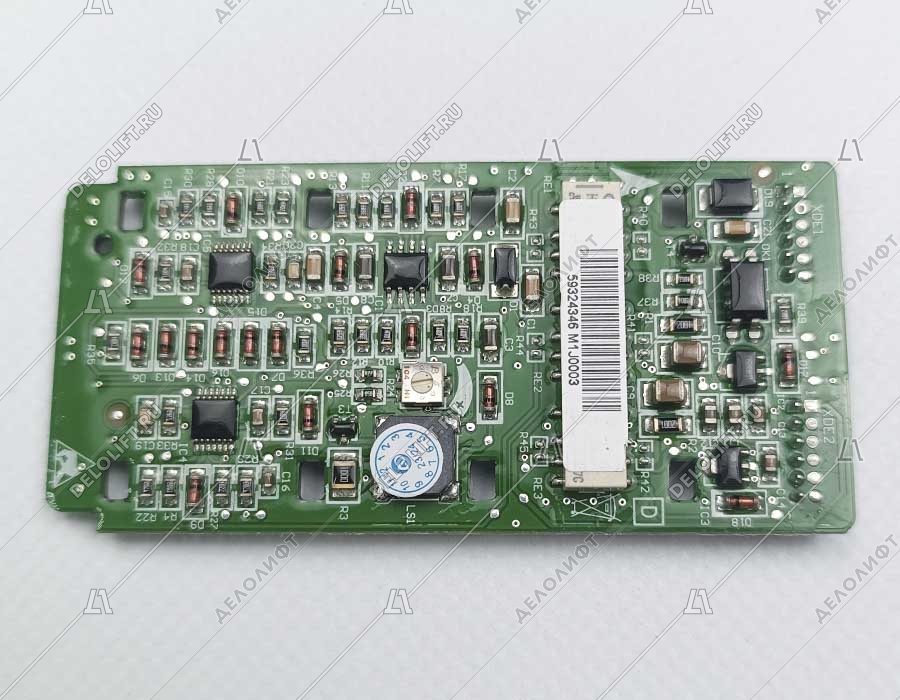 Плата вызывного поста, на две кнопки, двойная индикация (красная и белая)