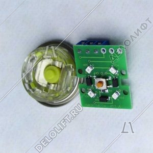 Кнопка вызова/приказа ВКЛ13А-7-4И, 11 этаж, с Брайлем, красная индикация