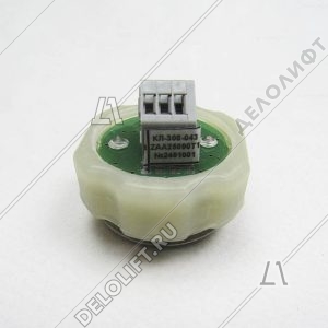 Кнопка вызова/приказа, КЛ-300-043 VR, антивандальная, жёлтая подсветка