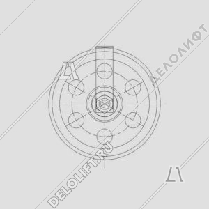 Блок натяжного устройства ограничителя скорости, D - 230 мм, d каната - 7,8 мм, без подшипника, 401.01.01.006Б