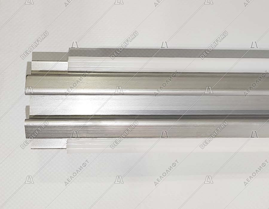 Направляющая поручня эскалатора, 506NCE, 35 градусов, L - 2299,5 мм, Н - 930 мм, 2 горизонтальные ступени, нижняя, алюминиевая