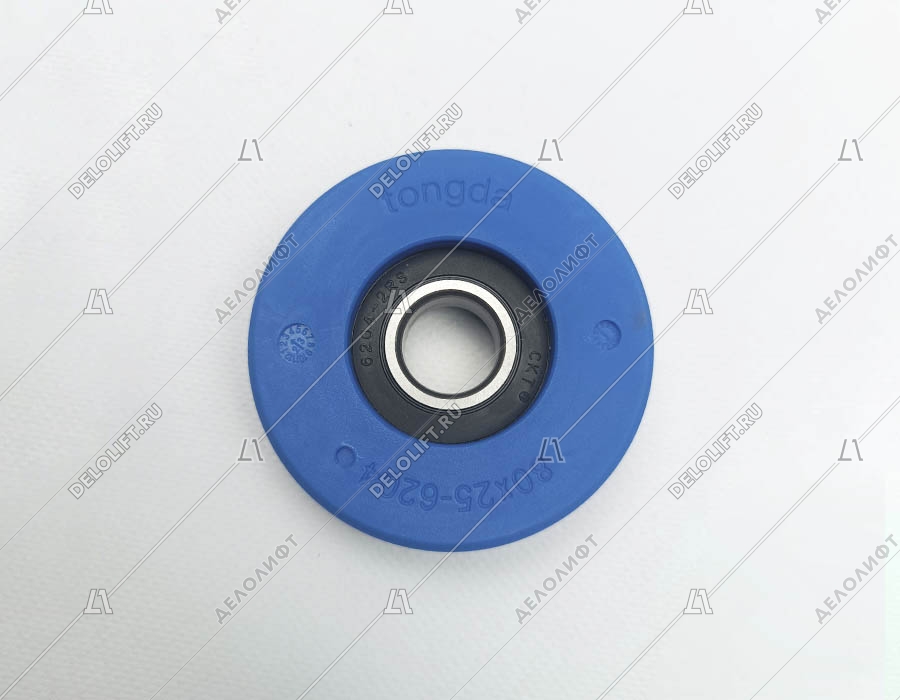 Ролик цепи/ступени, D-80 мм, W-25 мм, d-20 мм, 6204 2RS