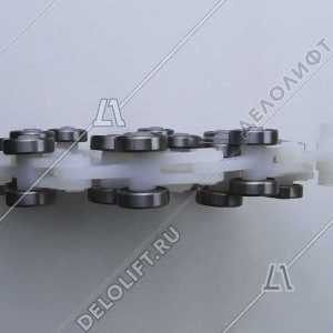 Цепь отклоняющая/огибающая/обводная, 19 звеньев, двойная вилка