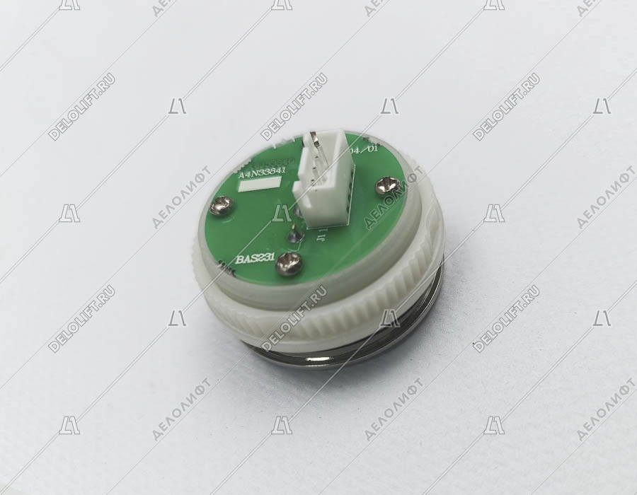 Кнопка вызова/приказа, BAS231, 8 этаж, с кодом Брайля, белая подсветка