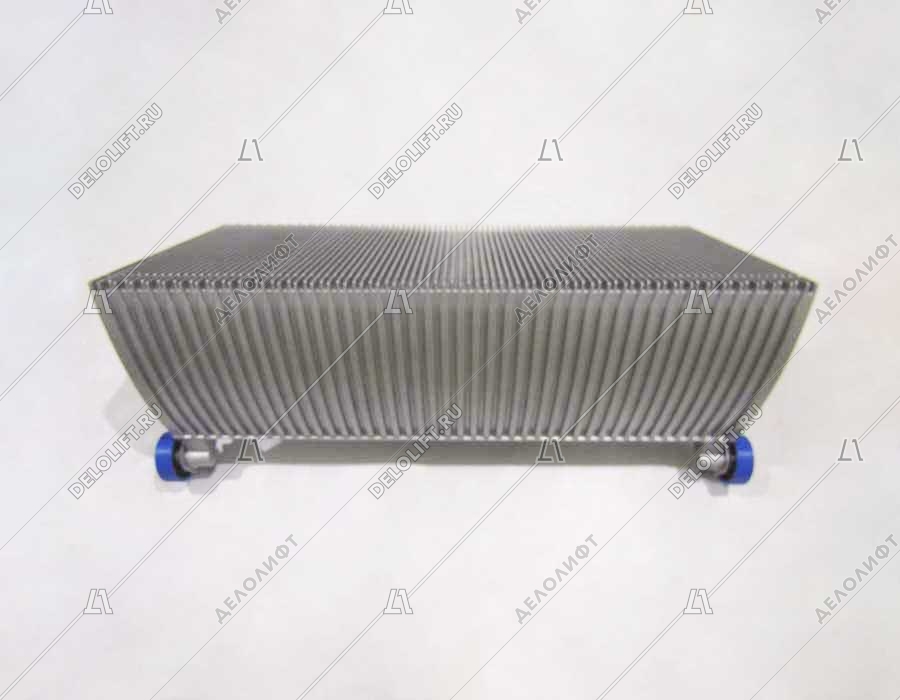 Ступень эскалатора, 798 мм, ECO, диаметр ролика - 75 мм, алюминий, окрашенная (серебро), без демаркации