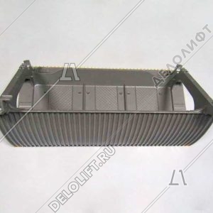 Ступень эскалатора, 800 мм, диаметр роликов - 70х25 мм, 3 желтые линии демаркации