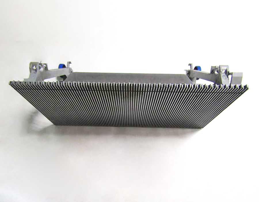 Ступень эскалатора, 1000 мм, 506 NCE, диаметр роликов - 76.2 мм, алюминий, окрашенная (серебро), без демаркации