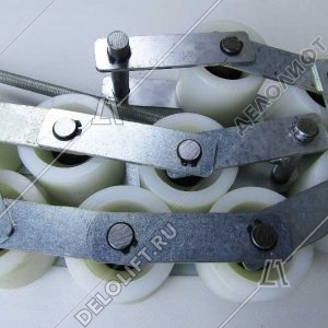 Прижимная цепь поручня, 9 роликов, 70x60 мм, шаг - 83 мм