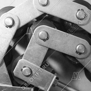 Прижимная цепь поручня, 506 NCE, 10 роликов, шаг - 70 мм, без кронштейна