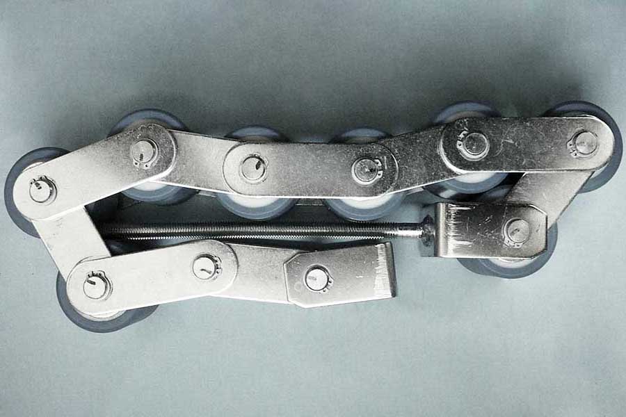 Прижимная цепь поручня, 8 роликов, 60x53 мм, шаг - 70 мм