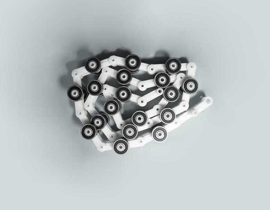 Цепь отклоняющая/огибающая/обводная, 18 звеньев, двойная вилка