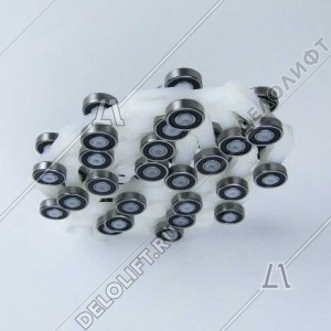 Цепь отклоняющая/огибающая/обводная, 23 звена, двойная вилка