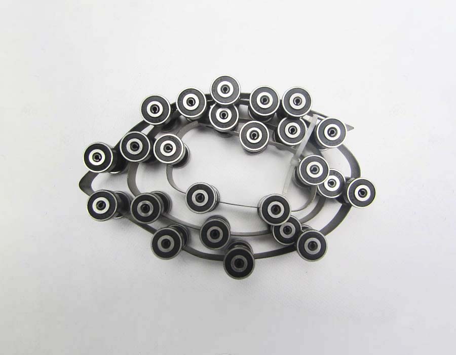 Цепь отклоняющая/огибающая/обводная, Velino, 24 звена, L - 1270/1280 мм, в комплекте с двумя съемными планками