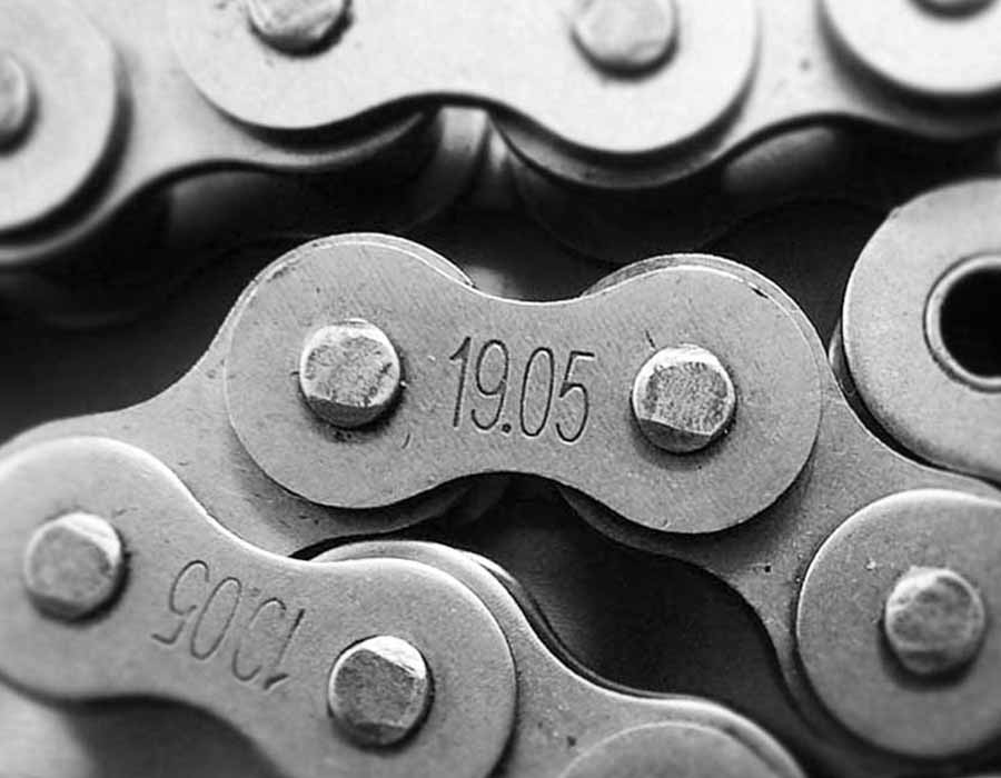 Цепь привода поручня, двухрядная, шаг - 19,05 мм, тип A