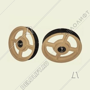 Блок отводной, 435х5х10, в сборе с подшипником