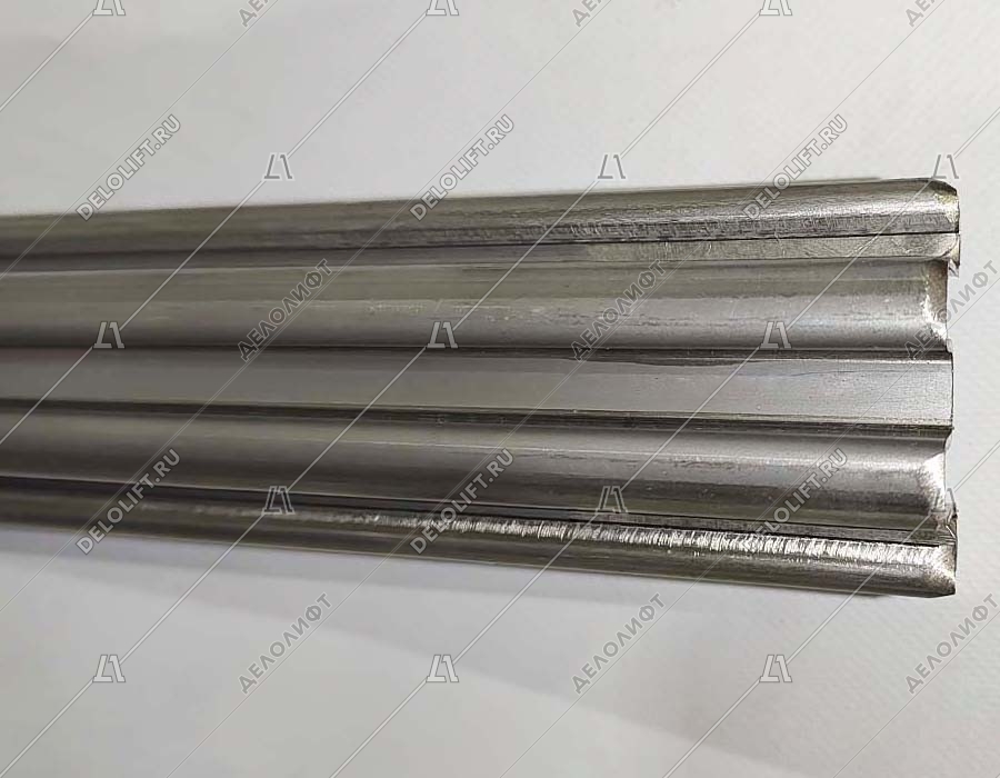 Направляющая поручня эскалатора, L - 2060 мм, 35 градусов, нижняя площадка, изогнутая, нержавеющая сталь