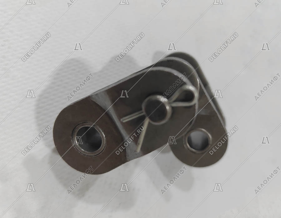 Переходное звено, двухрядной цепи привода поручня эскалатора, шаг - 25,4 мм, тип A, усиленное (HY)