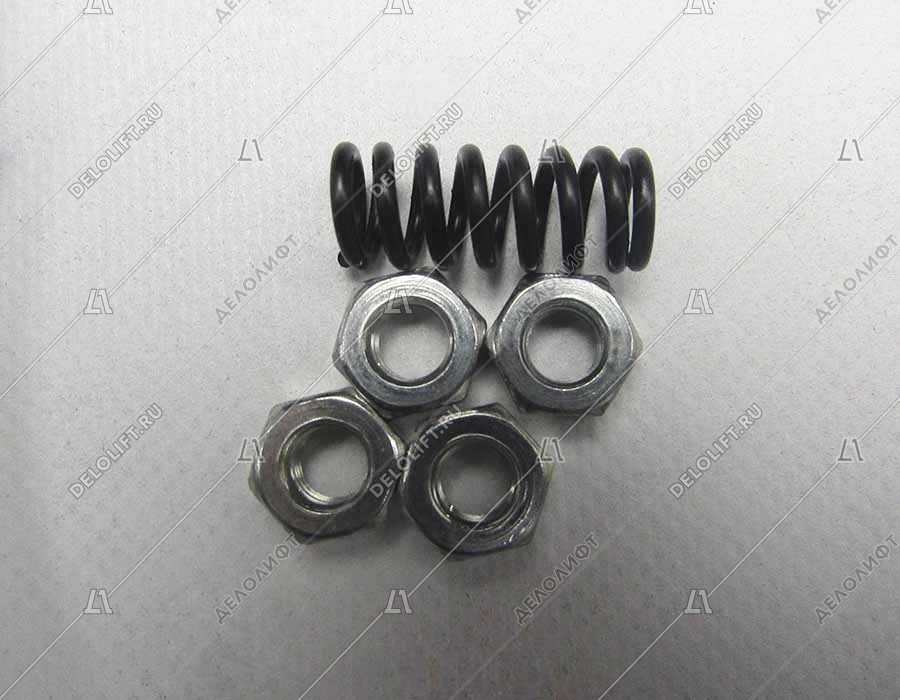 Тросик синхронизации ДК, L - 1890 мм, d - 4 мм, M8, с двумя контр-гайками M8 и пружиной