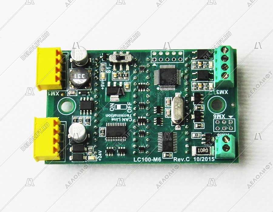 Плата индикатора, MLC, LC100-M6R, красная подсветка