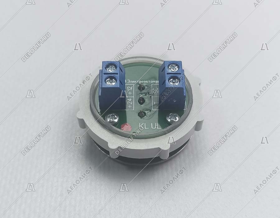 Кнопка вызова/приказа, ВК-32-5Б, отмена, красная подсветка, с кодом Брайля (аналог АК1-01-Кр)