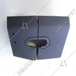 Устье поручня эскалатора, с двумя отверстиями для оптических датчиков, левое