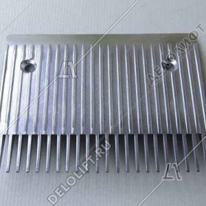 Гребенка входной площадки траволатора, 22 зубца, 205x154 мм, левая, алюминий