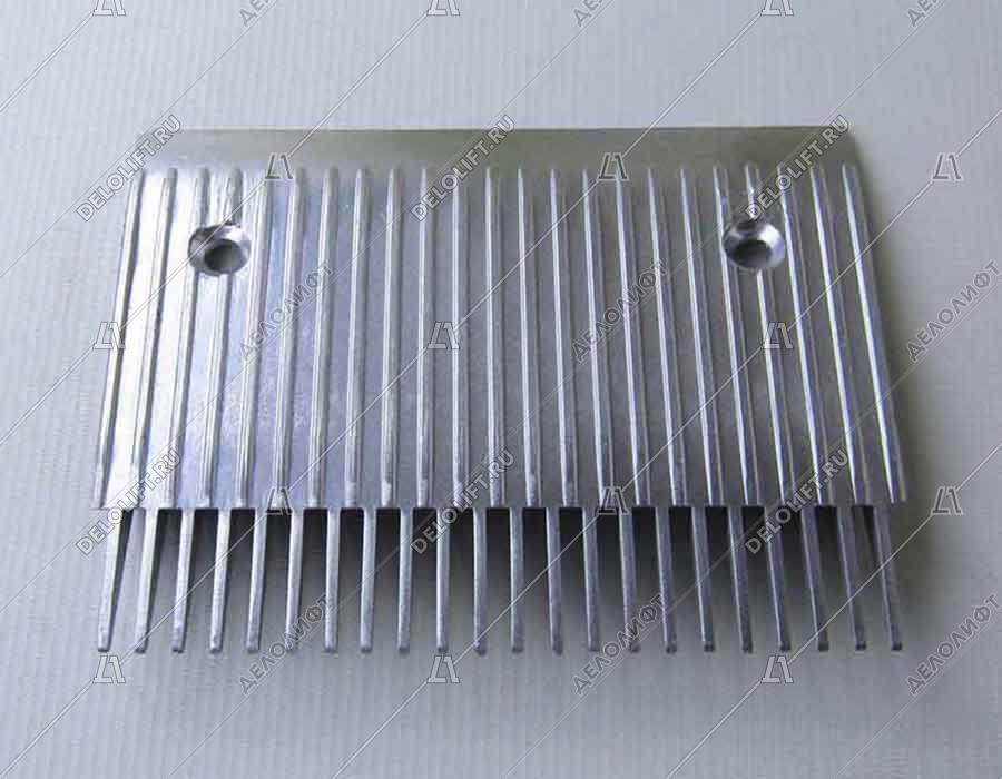 Гребенка входной площадки траволатора, 22 зубца, 205x154 мм, левая, алюминий