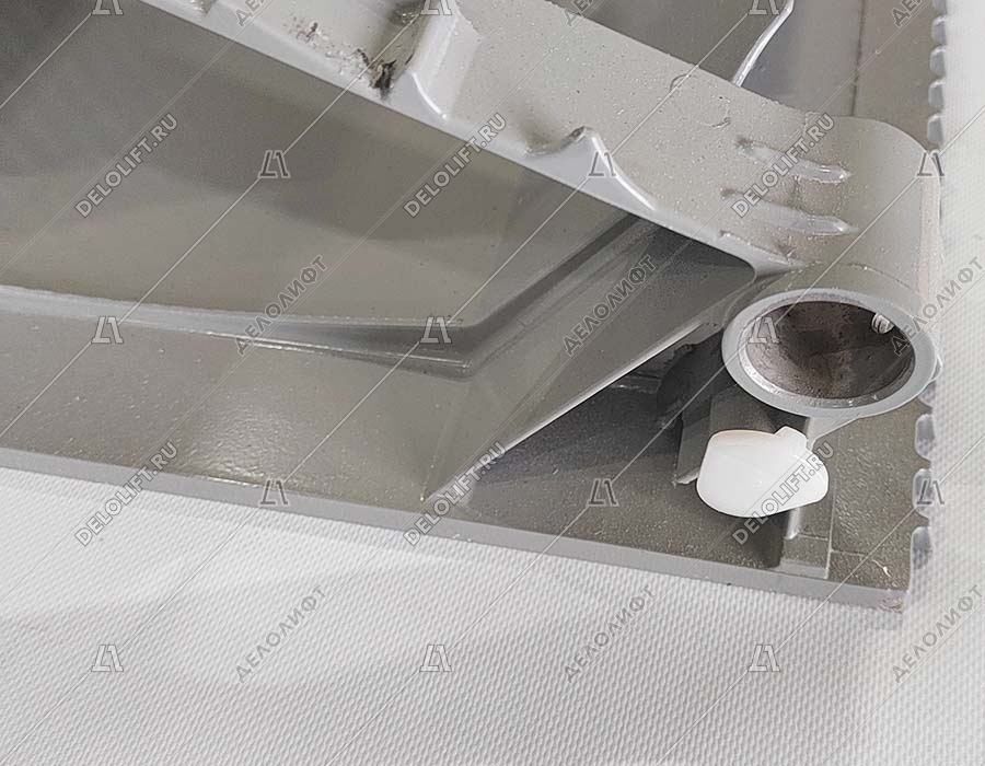 Ступень эскалатора, 1000 мм, диаметр роликов 75x23,5 мм, алюминий, без демаркационных линий, тип 100