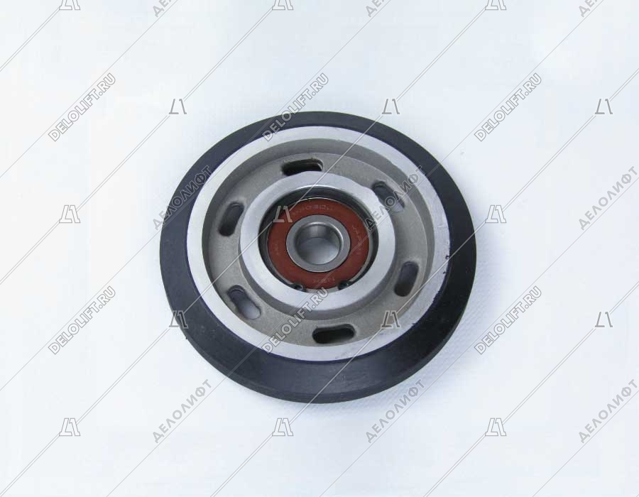 Ролик башмака кабины, 6303RS, D - 125 мм, W - 22 мм, d - 17 мм (хлоропрен)