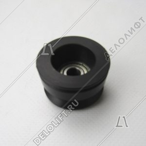 Ролик дверей шахты, D - 45 мм, H - 26 мм, с канавкой под тросик (Китай)