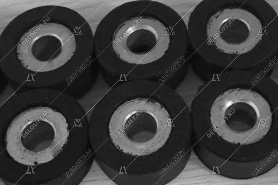 Ролики замка дверей шахты, PRIMA/TECHNA, D - 38 мм, H - 19 мм, d - 12 мм