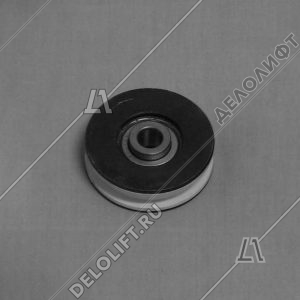 Ролик каретки дверей, PAX, AT120, D - 55 мм, d - 10 мм, H - 16 мм, h - 8 мм, с втулкой (Китай)