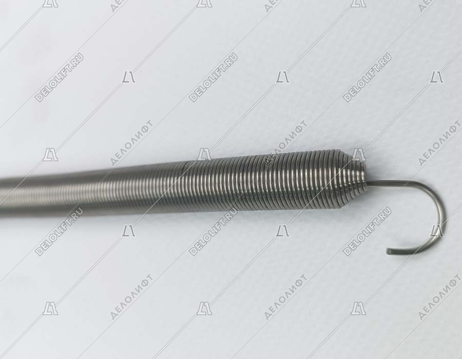 Пружина дверей шахты, L - 620 мм, D - 13 мм, d - 1 мм, концы на конус