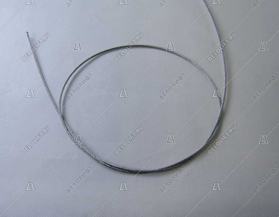 Канат/трос, d - 3 мм, DIN 3055, стальной, оцинкованный