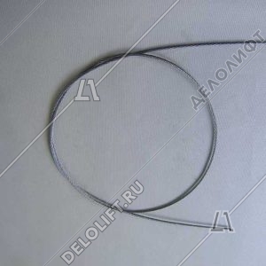 Канат/трос, d - 3 мм, DIN 3055, стальной, оцинкованный