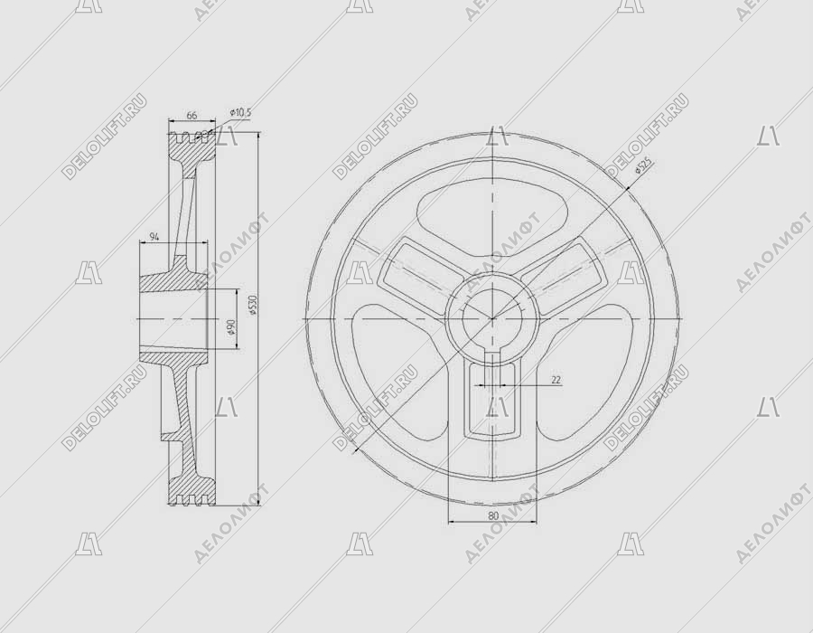 Шкивы лифтов