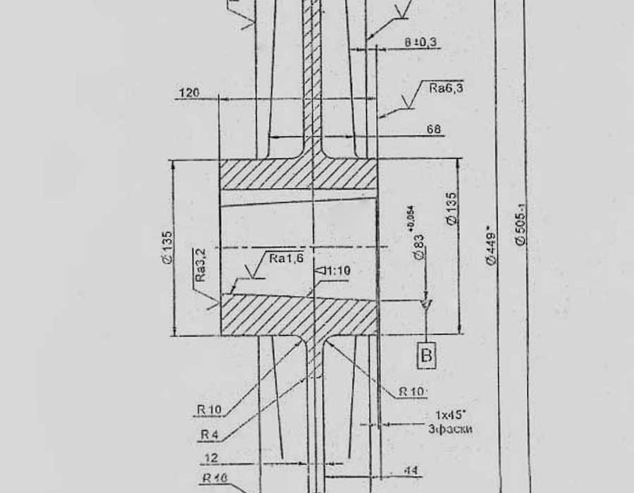 Канатоведущий шкив (КВШ), 500х4х10