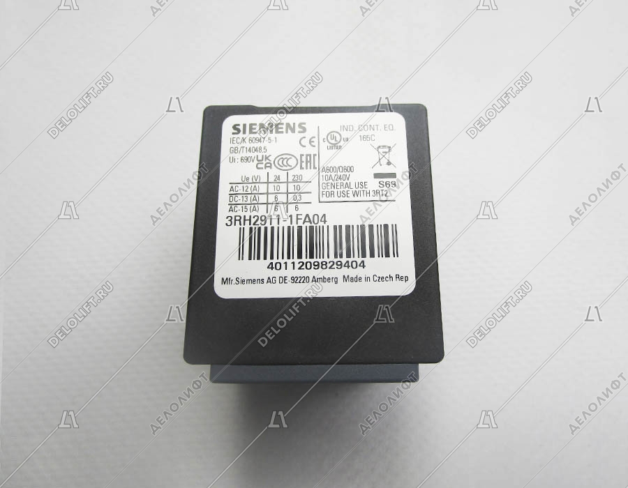 Блок дополнительных контактов, 3RH2911-1FA04, 4НЗ