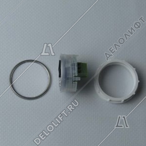 Кнопка вызова/приказа, Venus, 5 этаж, с кодом Брайля, красная подсветка (разъем MLK)