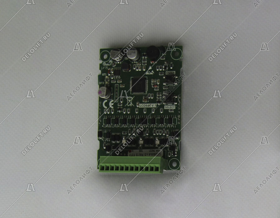 Индикатор, ICARO LCD646 v.3, синий фон, в сборе с рамкой