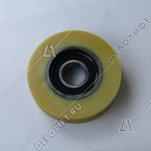 Ролик башмака кабины/противовеса, D – 100 мм, d – 25 мм, W - 25 мм, один подшипник