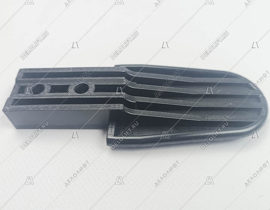 Направляющая поручня эскалатора, L - 140 мм, пластиковая, два отверстия