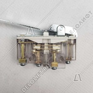 Микропереключатель, МП45-21-20911-00УХЛ3, рычаг, 1НО+1НЗ, двухполюсный, аналог ВП73-11011-00