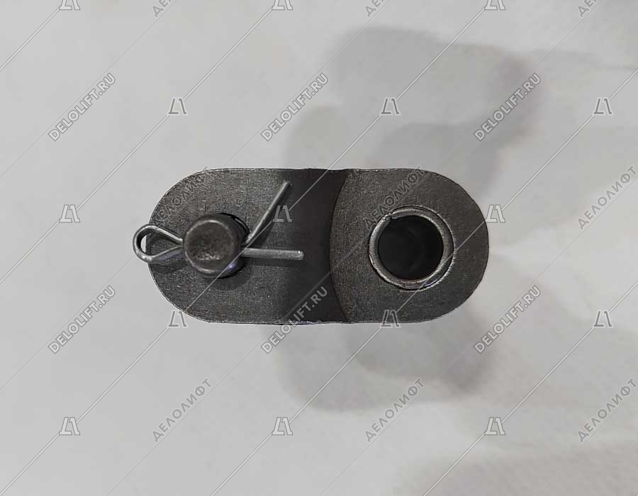 Соединительное звено, двухрядной цепи привода поручня эскалатора, шаг - 25,4 мм, тип B, усиленное (HY)