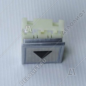 Кнопка вызова/приказа, тип KT40 STEP C, 40х40 мм, Стрелка, красная подсветка