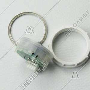 Кнопка вызова/приказа, Venus, 1 этаж, с кодом Брайля, красная подсветка (разъем MLA)