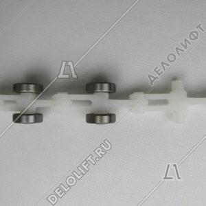 Цепь отклоняющая/огибающая/обводная, 24 звена, двойная вилка