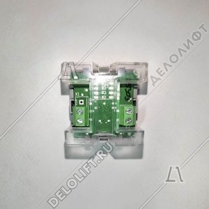 Кнопка вызова/приказа, 7 этаж, MB/VS, тип COMPACT, синяя подсветка