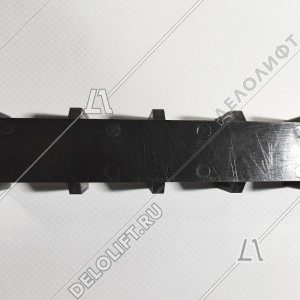 Вкладыш башмака направляющей кабины/противовеса, черный, T - 16 мм, L - 130 мм