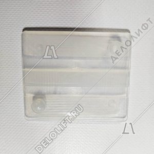 Вкладыш башмака направляющей кабины/противовеса, с 2 пинами,  80х66, 5х9, T - 16 мм